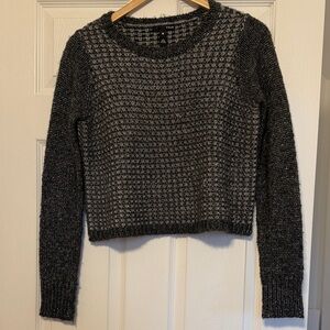 Women's “Aqua” Black and silver  Sweater
